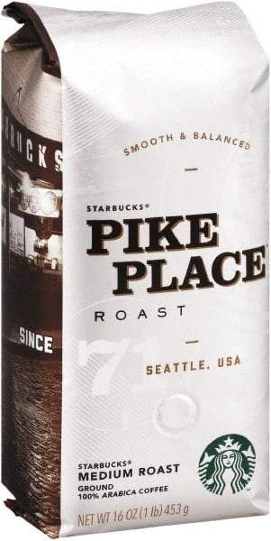 Starbucks - Coffee, Pike Place, Ground, 1 Lb Bag - Exact Industrial Supply
