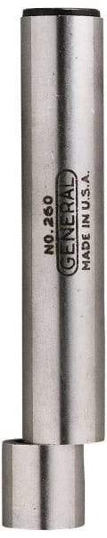 General - 0.5" Head Diam, 1/2" Shank, Single End, Mechanical Edge Finder - Accurate to 0.0005", Cylindrical Contact - Exact Industrial Supply