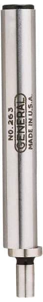 General - 0.2" Head Diam, 3/8" Shank, Single End, Mechanical Edge Finder - Accurate to 0.0005", Cylindrical Contact - Exact Industrial Supply