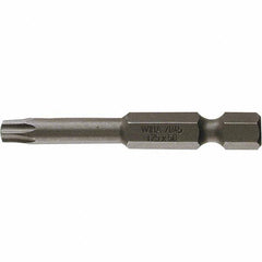 Wiha - T20 Power Bit - 1/4" Drive, 2" OAL - Exact Industrial Supply