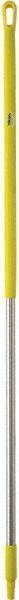 Vikan - 59 x 1-1/4" Aluminum Squeegee Handle - European Threaded Connection, Yellow - Exact Industrial Supply