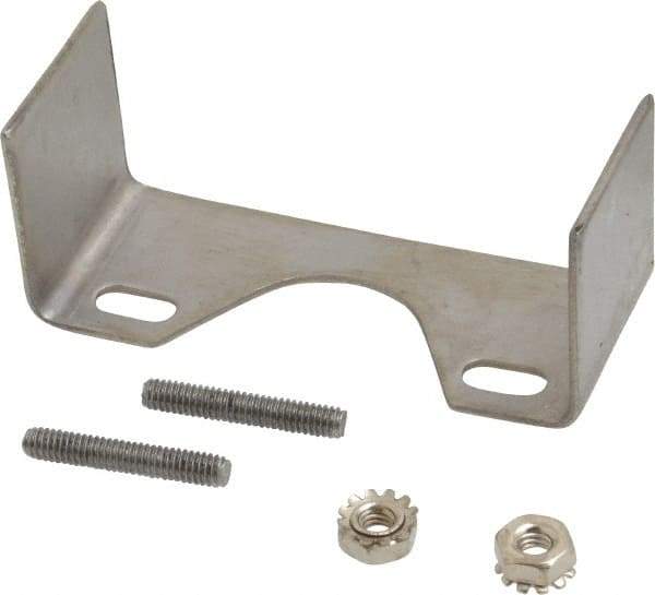 Ashcroft - 1/4 Thread, 2-1/2 Dial Diameter, Stainless Steel Case Material, U-Clamp Pressure Gauge Mounting Kit - 1% Accuracy, 316 Material Grade - Exact Industrial Supply