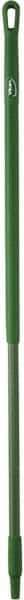 Vikan - 51 x 1-1/4" Fiberglass Squeegee Handle - European Threaded Connection, Green - Exact Industrial Supply
