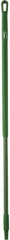 Vikan - 51 x 1-1/4" Fiberglass Squeegee Handle - European Threaded Connection, Green - Exact Industrial Supply