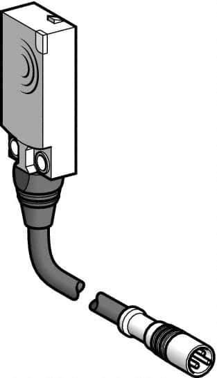 Telemecanique Sensors - PNP, NC, Flat, Inductive Proximity Sensor - 3 Wires, IP68, 12 to 24 VDC, 15mm Wide - Exact Industrial Supply