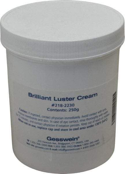 Made in USA - 250 g Polishing Compound - Use on Aluminum, Brass, Bronze, Chrome & Steel - Exact Industrial Supply