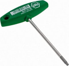 Wiha - T15 Torx Key - T-Handle, 100mm Length Under Head - Exact Industrial Supply