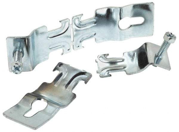 Thomas & Betts - 1-1/4" Pipe, 14 Gauge" Pipe or Conduit Clamp - Silver Galvanized, 600 Lb Capacity, All Conduit - Exact Industrial Supply