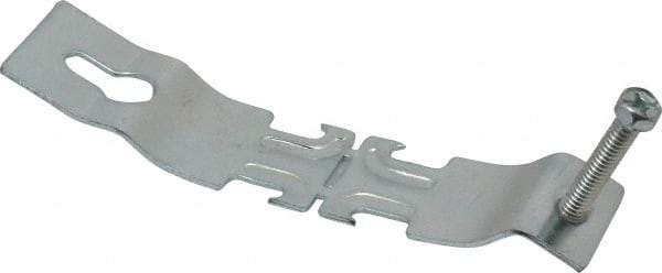 Thomas & Betts - 1" Pipe, 14 Gauge" Pipe or Conduit Clamp - Silver Galvanized, 600 Lb Capacity, All Conduit - Exact Industrial Supply