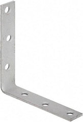 National Mfg. - 5" Long x 1" Wide, Galvanized Steel, Corner Brace - Galvanized - Exact Industrial Supply