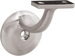 National Mfg. - 250 Lb Capacity, Satin Nickel Coated, Handrail Bracket - 3" Long, 6.4" High, 0.900" Wide - Exact Industrial Supply