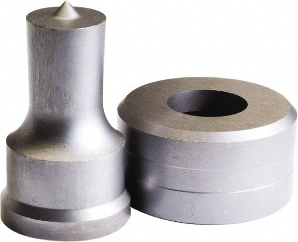 Cleveland Steel Tool - 0.886 Inch Long x 1-17/32 Inch Diameter Round Ironworker Die - Exact Industrial Supply