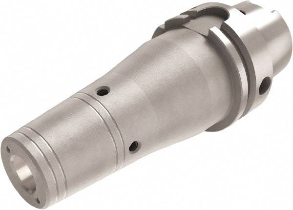 Seco - 8mm Hole Diam, HSK63A Taper Shank Shrink Fit Tool Holder & Adapter - 5.118" Projection, 0.945" Nose Diam, 1.476" Clamping Depth, 45,000 RPM, Through Coolant - Exact Industrial Supply