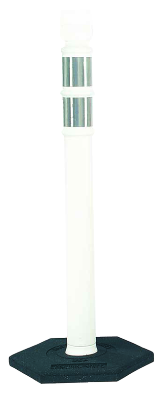 Delineator White with 10lb. Base - Exact Industrial Supply