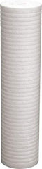 Value Collection - 4-3/8" OD, 25µ, Polypropylene Melt Blown-Thermal Bonded Cartridge Filter - 20" Long, Reduces Dirt & Rust - Exact Industrial Supply