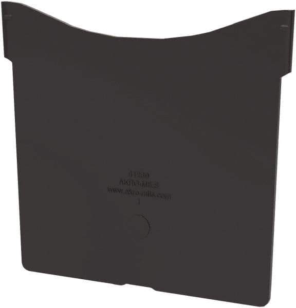 Akro-Mils - 4.7" Wide x 4.3" High, Black Bin Divider - Use with Akro-Mils - 30230 - Exact Industrial Supply