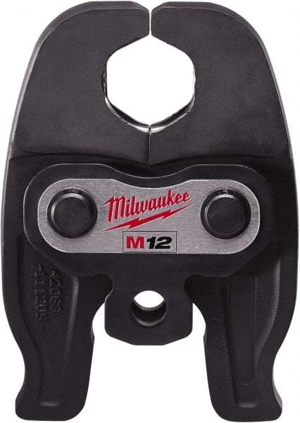 Milwaukee Tool - 1 to 1-1/4 Inch Jaw Range, Presser Replacement Jaw - For Use with M12 FORCE LOGIC Press Tool - Exact Industrial Supply