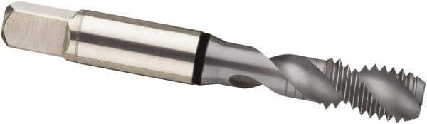Guhring - 7/16-20 UNF 2 Flute 2B Modified Bottoming Spiral Flute Tap - Cobalt, MolyGlide Finish, 3.157" OAL, Right Hand Flute, Right Hand Thread, H4/H5, Series 3971 - Exact Industrial Supply