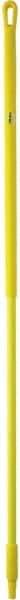 Vikan - 59 x 1-1/4" Fiberglass Squeegee Handle - European Threaded Connection, Yellow - Exact Industrial Supply