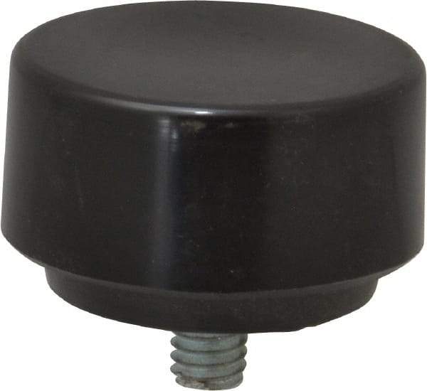 NUPLA - 1-3/4" Face Diam, Grade Hard, Black Soft Face Hammer Tip - 0.7 oz Head, Plastic - Exact Industrial Supply