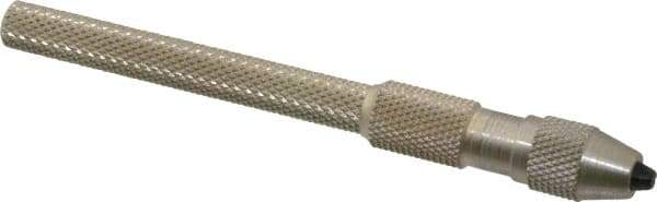 Starrett - 4-1/16" Long, 0.0620" Capacity, Pin Vise - 4-1/16" Long, 0.03" Min Capacity - Exact Industrial Supply