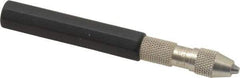 Starrett - 5" Long, 0.062" Capacity, Pin Vise - 5" Long, 1/2" Body Diam 0.03" Min Capacity - Exact Industrial Supply