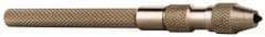 Starrett - 5" Long, 0.04" Capacity, Pin Vise - 5" Long, 0.025" Min Capacity - Exact Industrial Supply