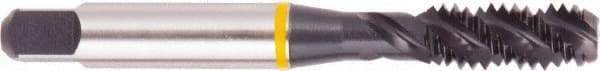 Regal Cutting Tools - #8-32 UNC 3 Flute 2B Bottoming Spiral Flute Tap - High Speed Steel, Oxide Finish, Right Hand Flute, Right Hand Thread, H3, Series Triple Crown - Exact Industrial Supply