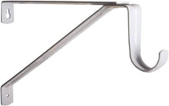 Knape & Vogt - 500 Lb Capacity, Epoxy Coated, Shelf & Pole Support Bracket - 14.380" Long, 5" High, 10" Wide - Exact Industrial Supply