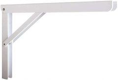 Knape & Vogt - 750 Lb Capacity, Epoxy Coated, Adjustable L Bracket - 12" Long, 10" High, 7" Wide - Exact Industrial Supply