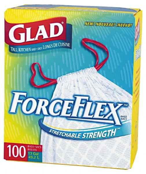 Clorox - Breakroom Cleaning Supplies; Breakroom Accessory Type: Tall Kitchen Bags ; For Use With: Kitchen Trash ; Breakroom Accessory Description: 13Gal Stretchable Drawstring Tall Kitchen Bag - Exact Industrial Supply