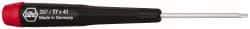 Wiha - T7 Torx Driver - 1-9/16" Blade Length, 4-3/4" OAL - Exact Industrial Supply
