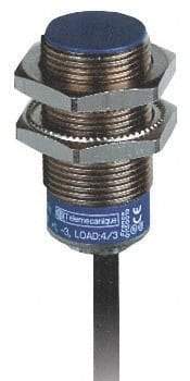 Telemecanique Sensors - NPN, PNP, NC, 5mm Detection, Cylinder, Inductive Proximity Sensor - 2 Wires, IP68, IP69, 12 to 48 VDC, M18x1 Thread, 62mm Long - Exact Industrial Supply
