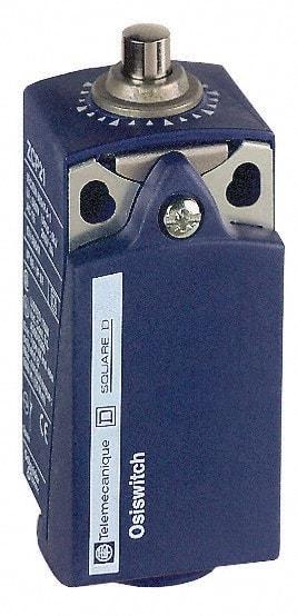 Telemecanique Sensors - SPDT, NC/NO, 240 VAC, 250 VDC, Screw Terminal, End Plunger Actuator, General Purpose Limit Switch - 1, 2, 4, 6, 12, 13 NEMA Rating, IP66, IP67 IPR Rating - Exact Industrial Supply