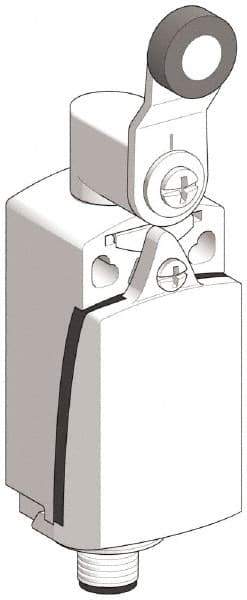 Telemecanique Sensors - SPDT, NC/NO, 240 VAC, 250 VDC, Screw Terminal, Roller Lever Actuator, General Purpose Limit Switch - 1, 2, 4, 6, 12, 13 NEMA Rating, IP66, IP67 IPR Rating - Exact Industrial Supply