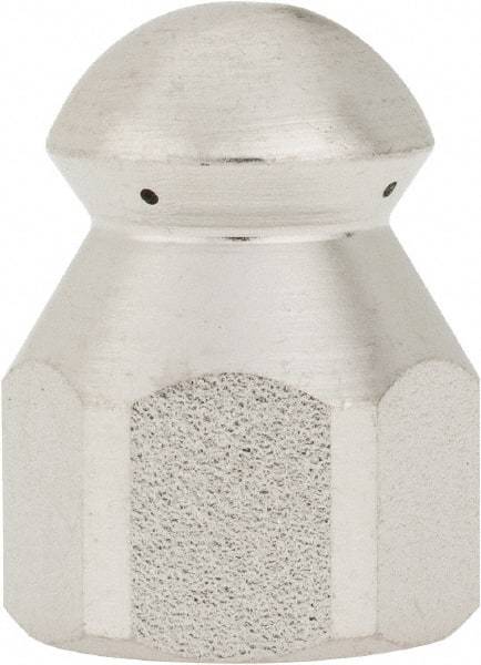 Value Collection - 4,200 psi Fixed, Sewer Pressure Washer Nozzle - 6mm Orifice Diam, 1/4" Thread - Exact Industrial Supply