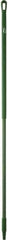 Vikan - 59 x 1-1/4" Fiberglass Squeegee Handle - European Threaded Connection, Green - Exact Industrial Supply