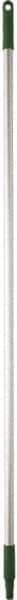 Vikan - 59 x 1" Aluminum Squeegee Handle - European Threaded Connection, Green - Exact Industrial Supply