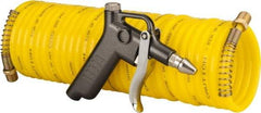 Value Collection - 1/4" ID Pistol Grip Air Gun - 25' Long Nylon Hose, 1/4" Inlet, NPT Thread, 200 Max psi - Exact Industrial Supply