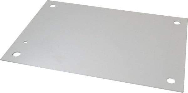 Cooper B-Line - 9" OAW x 13" OAH Powder Coat Finish Electrical Enclosure Nonperforated Panel - 16" x 12" Box, 12 Gauge Steel, Use with 161210-12/16126-12/16128-12 - Exact Industrial Supply