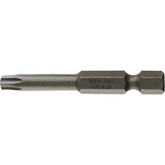 Wiha - T15 Power Bit - 1/4" Drive, 2" OAL - Exact Industrial Supply