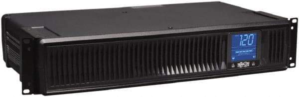 Tripp-Lite - 15 Amp, 1,500 VA, Tower Mount Line Interactive Backup Uninterruptible Power Supply - Backup 3-1/2 min with Full Load & 11-1/2 min with Half Load, 120 VAC Input & Output, 900 Watt Output, 1 Phases, 8 Outlets - Exact Industrial Supply