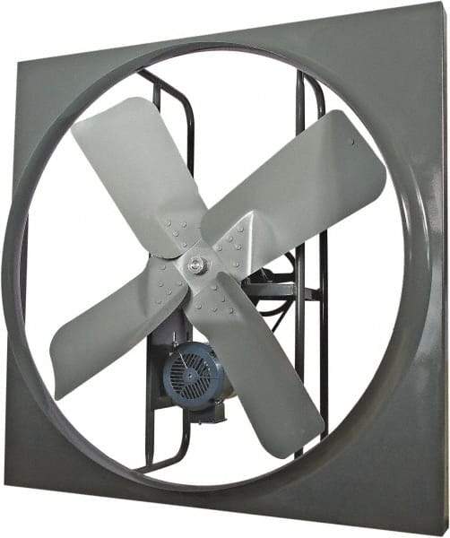 Americraft - 24" Blade, Belt Drive, 1 hp, 7,800 CFM, TEFC Exhaust Fan - 16/8 Amp, 115/230 Volt, Single Phase - Exact Industrial Supply