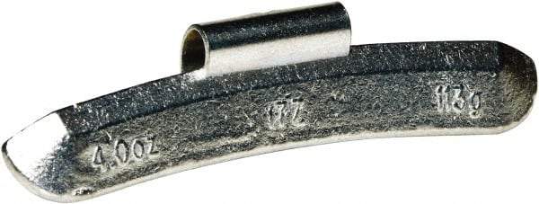 Value Collection - 5 oz I 7 Wheel Weight - Zinc, For Use with Automotive & Light Trucks - Exact Industrial Supply