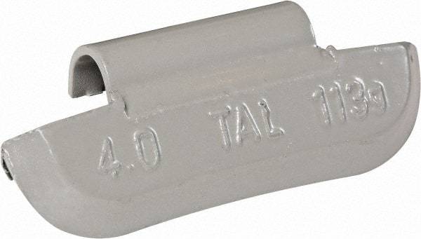 Value Collection - 4 oz TAL Wheel Weight - Lead, For Use with Automotive & Light Trucks - Exact Industrial Supply