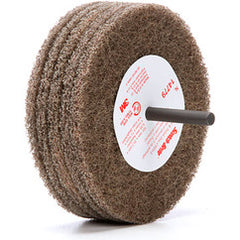 Scotch-Brite Cut and Polish Disc D5 4 in × 1-1/4 in × 1/4 in A MED 10 per case - Exact Industrial Supply