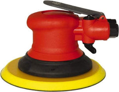 Universal Tool - 12,000 OPM, 14 CFM Air Consumption, 90 psi Air Pressure, Palm Air Orbital Sander - Round Pad, - Exact Industrial Supply