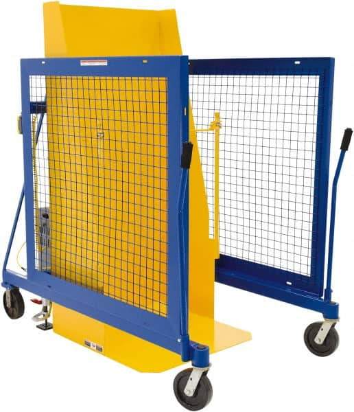 Vestil - 250 Gal Drum Dumper - 46-1/16" Wide x 64-3/4" High, 4 Steel Wheels - Exact Industrial Supply