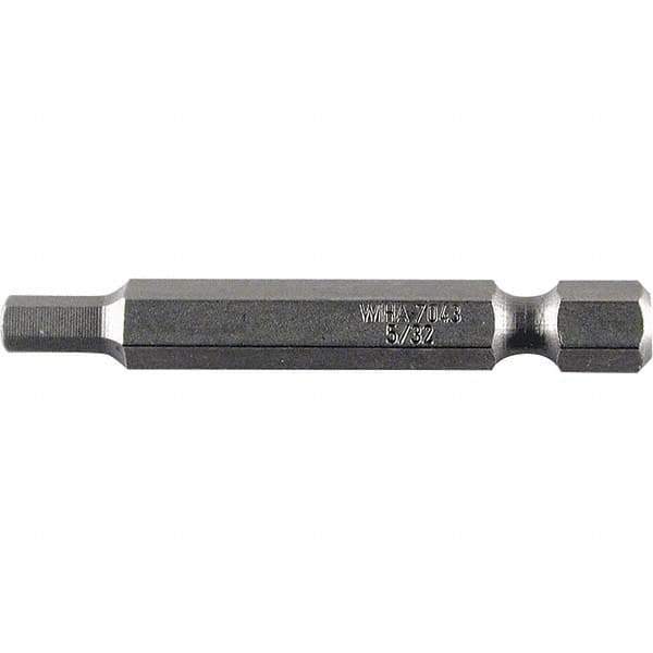 Wiha - 0.093" Power Bit - 1/4" Drive, 2" OAL - Exact Industrial Supply