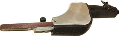 Universal Tool - 1/4 X 24 and 1/2 X 24 Inch, 20,000 RPM Air Belt Sander - 0.5 Hp, 5 CFM, Rear Exhaust - Exact Industrial Supply